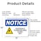 Signmission Electrically Classified Area, 14 in W x Rectangle, Aluminum OS-2PACK-NS-A-1014-L-11704 - alternate 2